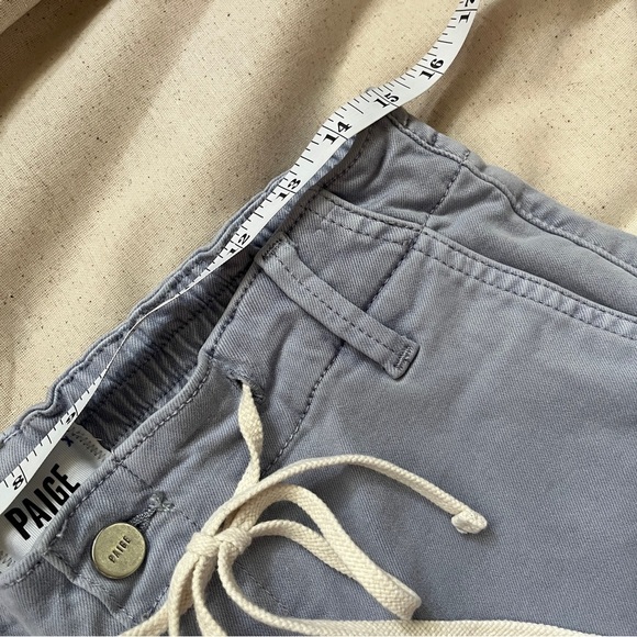 New Paige Christy Drawstring Waist Cropped Pants - Vintage Salt Blue 29 Casual - Picture 11 of 16